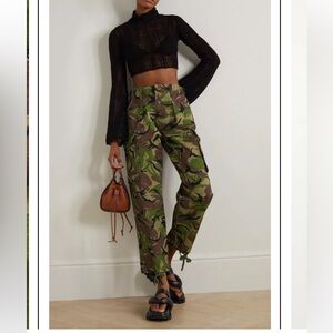 RARE FRAME X JULIA SARR-JAMOIS High Rise Utility Trouser in Camo